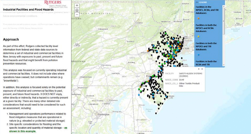 Geographic Tools to identify industrial and commercial pollution hazards