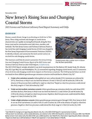 NJ Rising Seas and Changing Coastal Storms Summary 2025-Cover