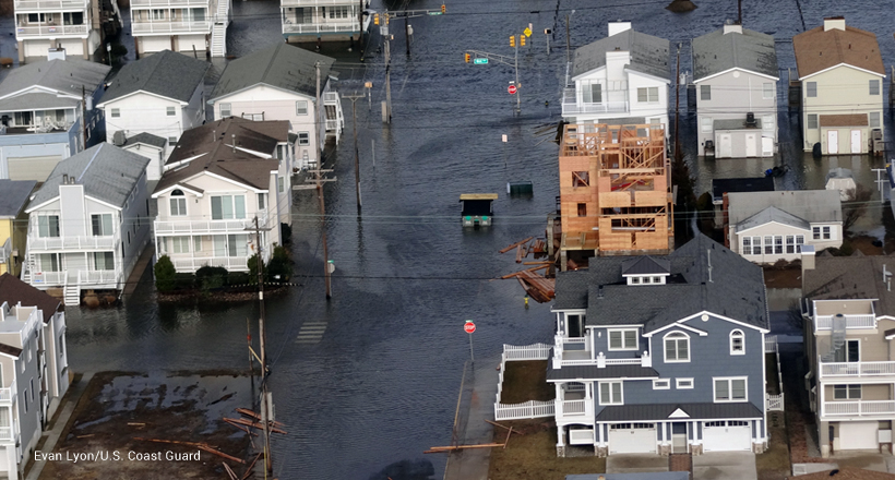 Ocean City NJ flood after 2013 winter storm