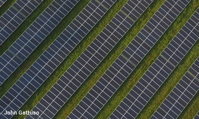 Solar array in Hunterdon County, NJ