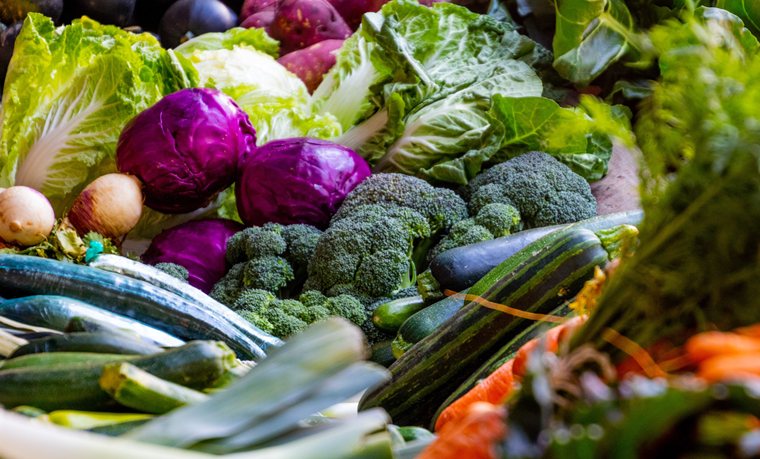 Vegetables at farmers market