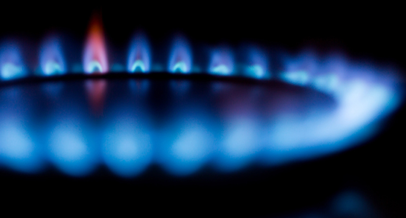 gas stove burner flame