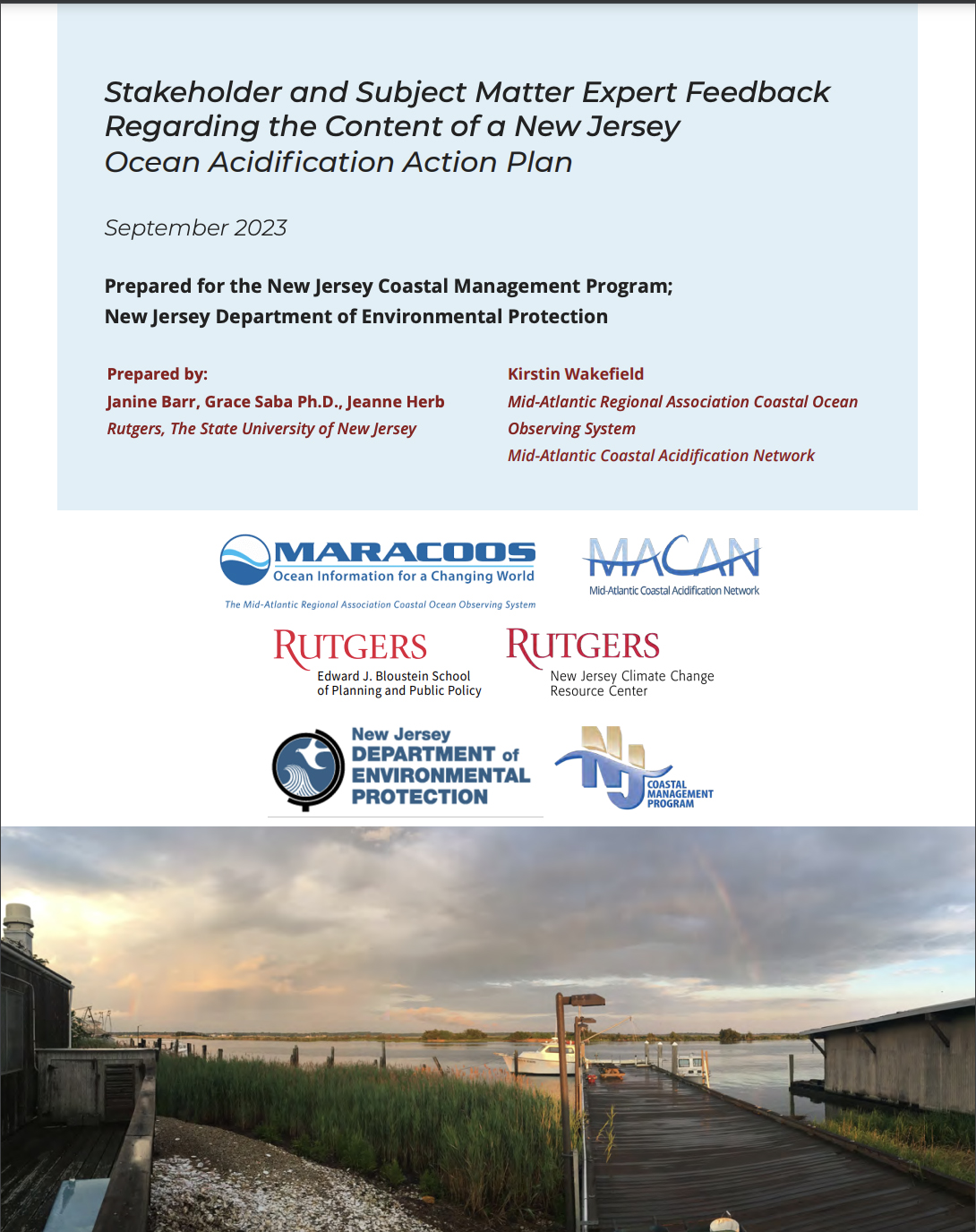 Ocean Acidification stakeholder and expert feedback