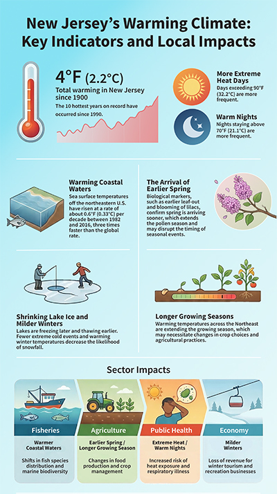 New Jersey’s Warming Climate: Key Indicators and Local Impact