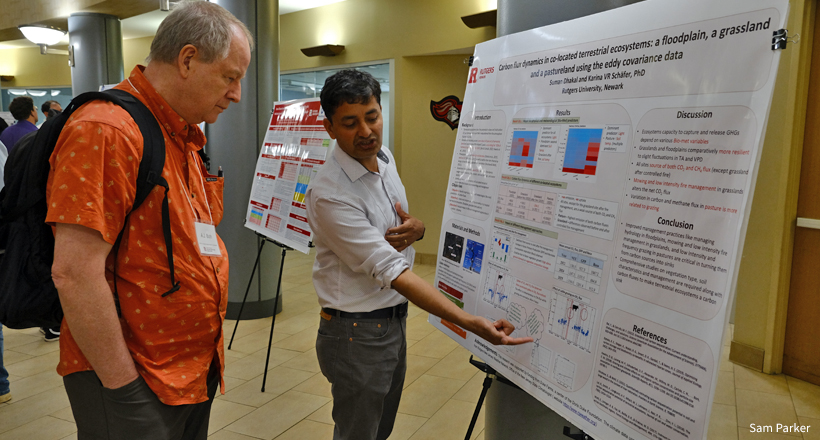Left to right: AJ Both and Suman Dhakal, Rutgers University
